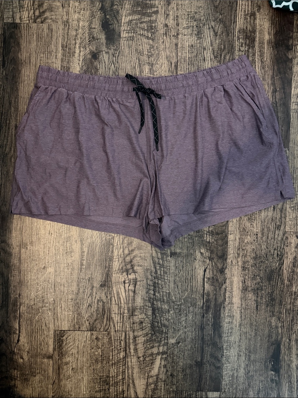Market & Spruce Plum Drawstring Athletic Shorts